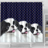 Cute Japanese Chin Dog Print Shower Curtains-Free Shipping