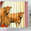 Limousin Cattle (Cow) Print Shower Curtain-Free Shipping