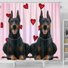 Amazing Doberman Pinscher Dog Print Shower Curtain-Free Shipping
