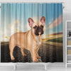 Cute French Bulldog Print Shower Curtains-Free Shipping