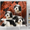 Lovely Polish Lowland Sheepdog Print Shower Curtains-Free Shipping