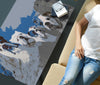 Bulldog Mount Rushmore Print Rectangular Coffee Table