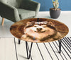 Alaskan Malamute Print Circular Coffee Table