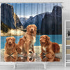 Nova Scotia Duck Tolling Retriever Print Shower Curtains-Free Shipping