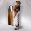 Bulldog Print Hooded Blanket