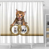 Bengal cat Print Shower Curtain-Free Shipping