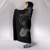 Black Labrador Retriever Print Hooded Blanket