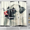 Cute Pug Dog Image Art Print Shower Curtains-Free Shipping