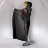 Boston Terrier On Black Print Hooded Blanket