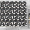 Bedlington Terrier Dog Pattern Print Shower Curtains-Free Shipping
