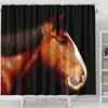 Shire Horse Print Shower Curtains-Free Shipping