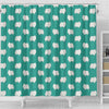 Pomeranian Dog Pattern Print Shower Curtains-Free Shipping