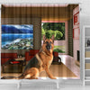 Amazing German Shepherd Print Shower Curtains-Free Shipping
