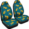 Gold Fish Pattern Print Car Seat Covers-Free Shipping