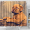 Dogue De Bordeaux (Bordeaux Mastiff) Puppy Print Shower Curtains-Free Shipping