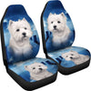 Cute Westie Dog Print Car Seat Covers- Free Shipping