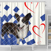 Cardigan Welsh Corgi Dog Print Shower Curtain-Free Shipping