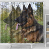 German Shepherd Dog Nature Print Shower Curtains-Free Shipping