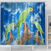 Rose Ringed Parakeet Print Shower Curtains-Free Shipping