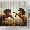 Wild Horse Art Print Shower Curtain-Free Shipping