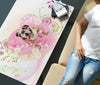Bulldog Print Rectangular Coffee Table