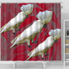 Umbrella Cockatoo Parrot Print Shower Curtains-Free Shipping