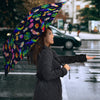 Parrot Floral  Print Umbrellas