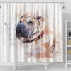 Shar Pei Dog Art Print Shower Curtains-Free Shipping