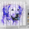 Labrador Dog Watercolor Art Print Shower Curtains-Free Shipping