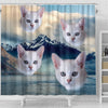 Burmilla Cat Print Shower Curtains-Free Shipping