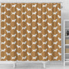 Petit Basset Griffon Vendeen Dog Pattern Print Shower Curtains-Free Shipping
