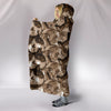 Cute Cats Print Hooded Blanket