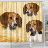 Cute American Foxhound Print Shower Curtains-Free Shipping