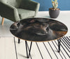 Belgian Tervuren Dog Print Circular Coffee Table