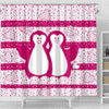 Cute Penguin Bird Print Shower Curtain-Free Shipping