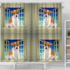 Jack Russell Terrier Print Shower Curtain-Free Shipping