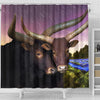 Ankole Watusi Cattle (Cow) Print Shower Curtains-Free Shipping