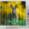Cute Rabbit Print Shower Curtains-Free Shipping