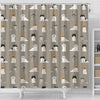 Pekingese Dog Pattern Print Shower Curtains-Free Shipping