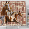 American Paint Horse Print Shower Curtains-Free Shipping