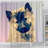 Akita Dog Vector Art Print Shower Curtains-Free Shipping