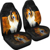 Rough Collie Dog Print Car Seat Covers-Free Shipping