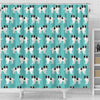 Cute Japanese Chin Dog In Lots Print Shower Curtains-Free Shipping