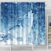 Snowy Wolf Print Shower Curtains-Free Shipping