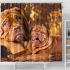 Dogue De Bordeaux Print Shower Curtains-Free Shipping
