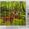 Bengal Cat Print Shower Curtains-Free Shipping