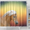 Haflinger Horse Print Shower Curtain-Free Shipping