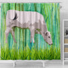 Chianina Cattle (Cow) Art Print Shower Curtain-Free Shipping