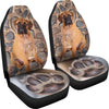 Bullmastiff Dog With Paw Print Car Seat Covers- Free Shipping