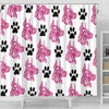 Amazing Great Dane With Paws Print Shower Curtain-Free Shipping